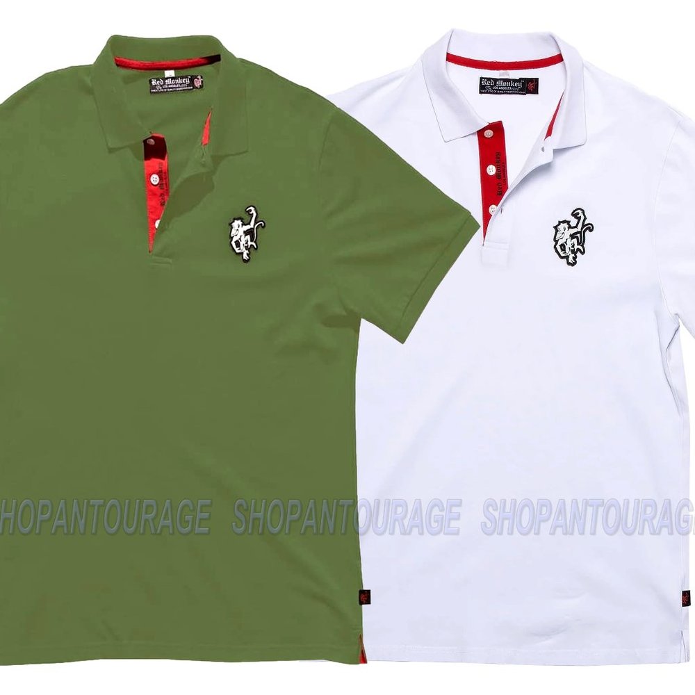Red Monkey Classico Polo RMP001 New Short Sleeve Polo T-shirt For Men | 2 Colors